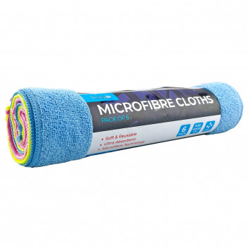 ROLLS OF 6 MICROFIBRE CLOTHS