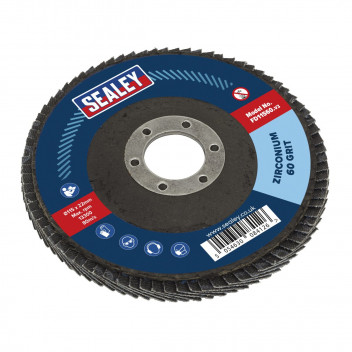 115MM ZIRCONIUM FLAP DISC 60GRIT 22MM BO