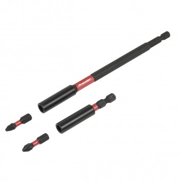 POWER TOOL BIT HOLDER SET 4PC IMPACT GRA