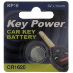 Image for CAR KEYFOB BATTERY CR1620 LITHIUM 3V