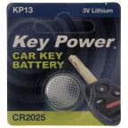 Image for CAR KEYFOB BATTERY CR2025 LITHIUM 3V
