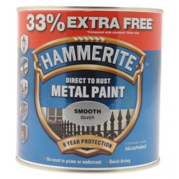 Image for HM METAL SMOOTH SILVER 33% FREE 1 LTR