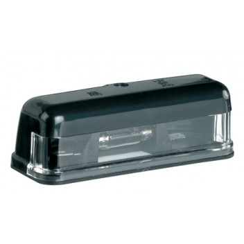 Image for NUMBER PLATE LAMP - BLACK (INC BULB)