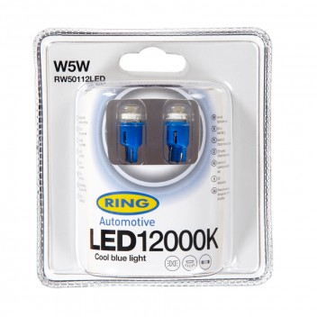 Image for 12V LED (501-W5W) 35LM 12000K COOL BLUE