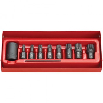 Image for IMPACT SPLINE BIT & HOLDER SET 9PC 1/2SQ